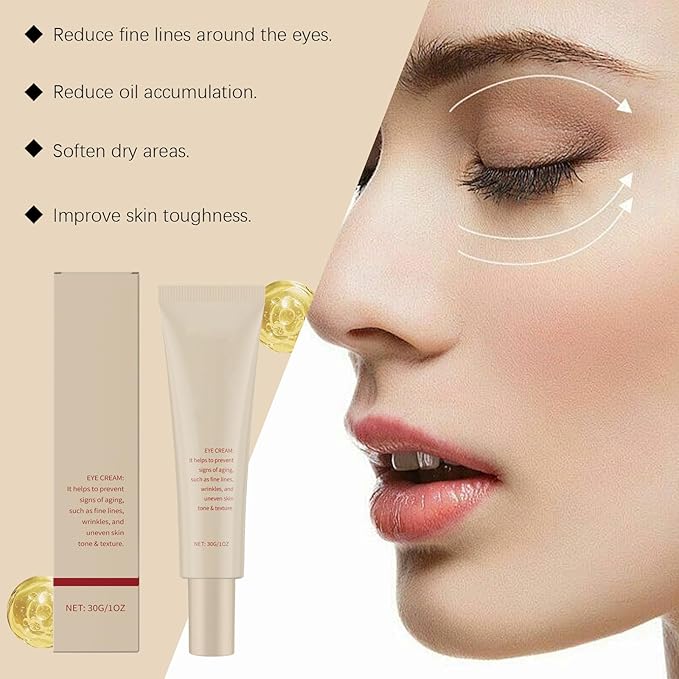 Retinol Anti-Wrinkle Eye Cream 30g - Visibly Diminishes Fine Lines & Wrinkles, Hydrates & Firms, Gentle Formula for All Skin Types, Daily Use, Cruelty-Free