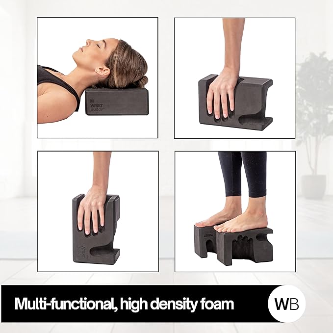 WRISTBuddy® Yoga Blocks 2-Pack (Left + Right) — Ergonomic, Hand-Shaped EVA Blocks for Wrist Relief & Better Grip | Doctor-Designed Support for Yoga, Pilates, Handstands, Push-Ups & Rehab