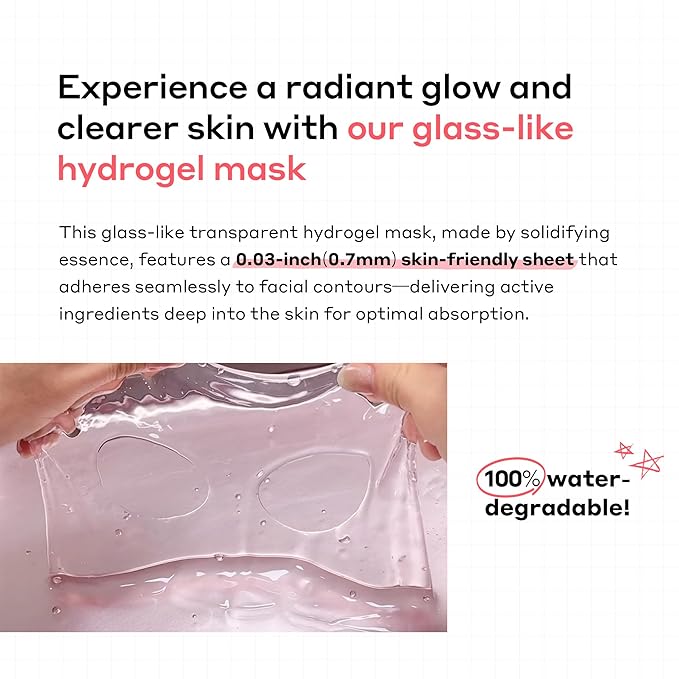 CELLEANSER ROSETINOL™ PDRN Glow Mask – Smooth, Healthy Glow Skin Hydrogel Facial Mask with Rose PDRN & Retinol (25g x 5ea.)
