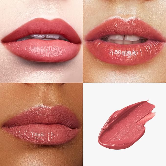 Catkin Moist Lipstick Hydrating High Impact Color Infused with Vitamin E and Avocado Oil Smooth Soft Texture Long Lasting Glow + Matte Finish 2pcs Set 04