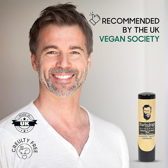 Men's Moisturizing Lip Balm for Chapped 0.17oz