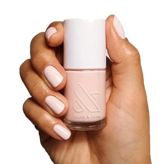 Olive & June Long Lasting Nail Polish | Valentine's Day | Plump Gel-Like Finish No Lamp Needed | Lasts up to 10 days | Salon-Quality 15-Free, Vegan & Cruelty-Free Chip-Resistant | GH Baby Pink