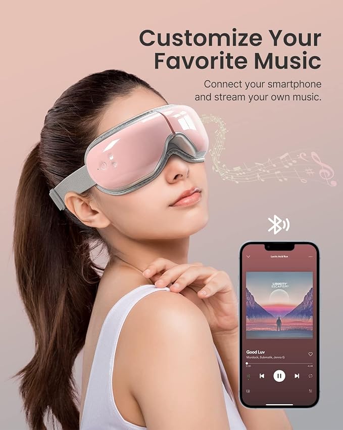 RENPHO Eyeris 1 Eye Massager with Heat, Birthday Valentines Day Gifts for Women Men Mom Dad Her Him, Eye Mask for Migraine, Smart Sleep Mask for Dry Eyes Relax, Reduce Strain