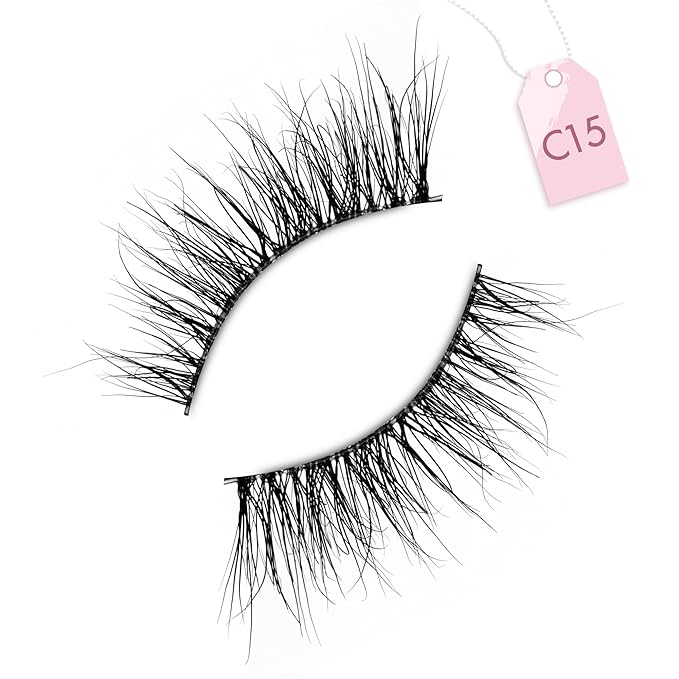 Onlyall Wispy 3/4 Lashes Natural Look False Eyelashes Mink C15