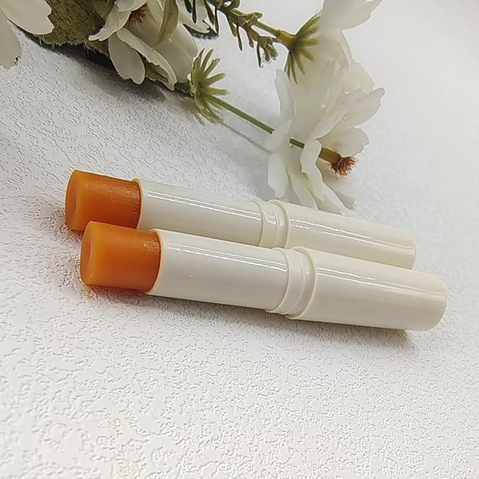 2PCS Natural Plant lip balm Pink