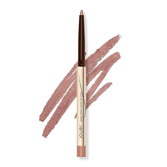 Jouer Long Wear Lip Liner - Metallic & Matte Shades - Water Resistant - Fast-Drying Formula - Healthy Ingredients - Paraben, Gluten & Cruelty Free, Sienna Shimmer