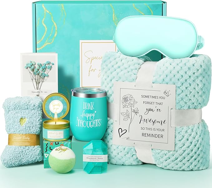 Valentines Day Gifts for Her Women Daughter Girlfriend Wife, Happy Birthday Gifts for Women Mom Her Friend Sister Wife Grandma, Self Care Gift Get Well Relaxing Spa Galentines Day Gift Basket Set