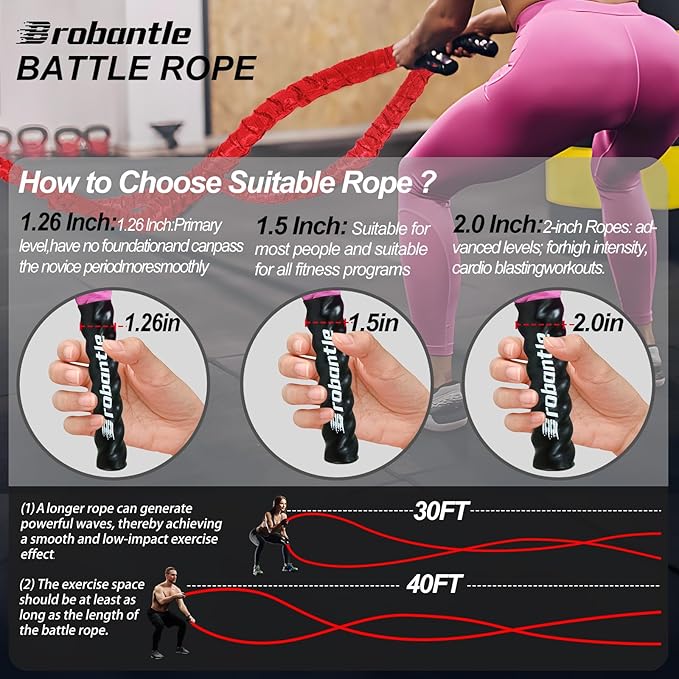 Battle Rope Battle Ropes for Exercise Workout Rope
