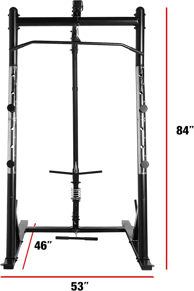 CAP Barbell Power Cage with High-Low Pulleys