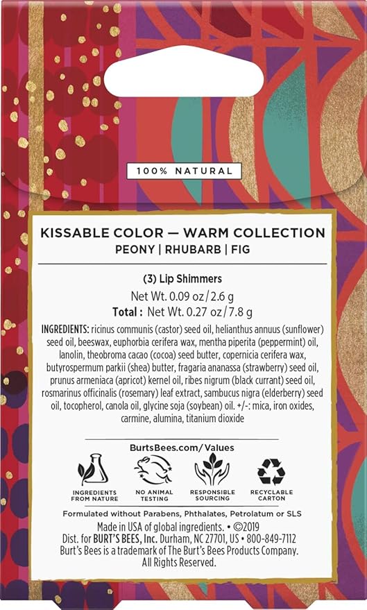 Burt's Bees Kissable Color Holiday Gift Fig