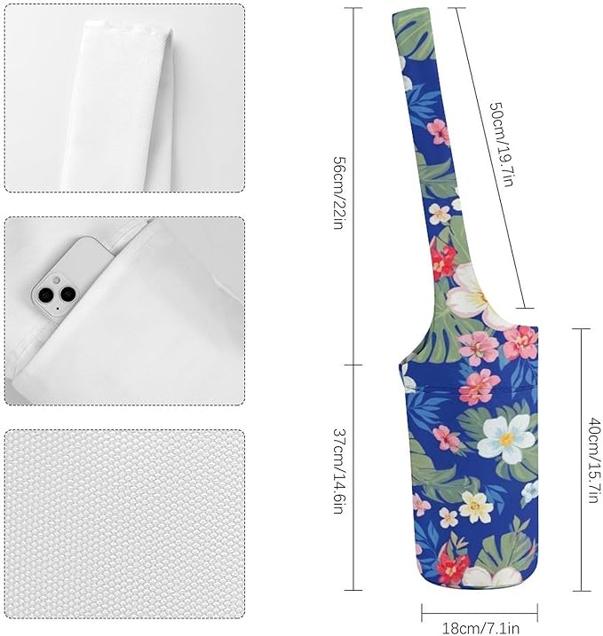 Stylish Yoga Mat Bag for Women Exercise Mat Holder with Shoulder Strap Yoga Mats Totes Sports Storage Bag