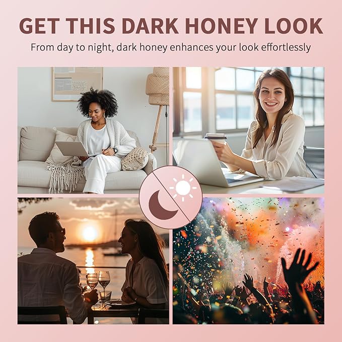 BAISEN DIARY 2PCS Honey Lipstick Tinted Lip Balm - Sheer Hydrating Lipstick for All Skin Tones - Moisturizing Lip Color, Nourishing Lip Balm with a Hint of Natural Black Cherry Tint (2Pcs Nude Honey)