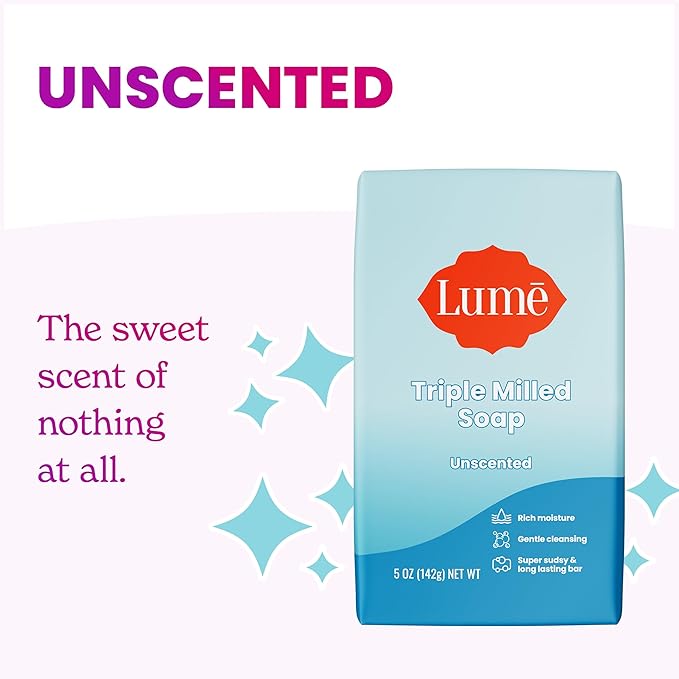 Lume Skin Care Gift Set for Women, Whole Body Deodorant Starter Pack - Smooth Solid Stick, Invisible Cream Tube, Acidified Body Wash Mini & Deodorant Wipes - Aluminum Free Odor Control (Unscented)