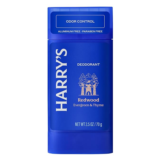 Harry's Aluminum Free Deodorant for Men - Odor Control, Redwood Scent, 2.5 Oz, 3-Pack, Men Deodorant Aluminum Free