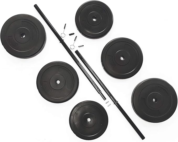 BalanceFrom 100-Pound Barbell Set Includes the Bar and Clips