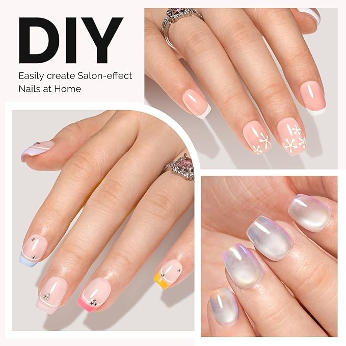 MelodySusie Extra Short Ballerina X Nail Tips - 300Pcs 15 Sizes Clear Acrylic, Half Matte Full Cover Press on Nails for DIY Extension & Salon Use, Pre-Shaped for Long-Lasting Manicure