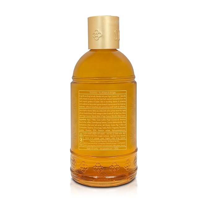 SPA CEYLON VIRGIN COCONUT Hydrating Body Cleanser | 100% Virgin Coconut | Hydrating & Moisturizing Wash | Body Wash | 250ml