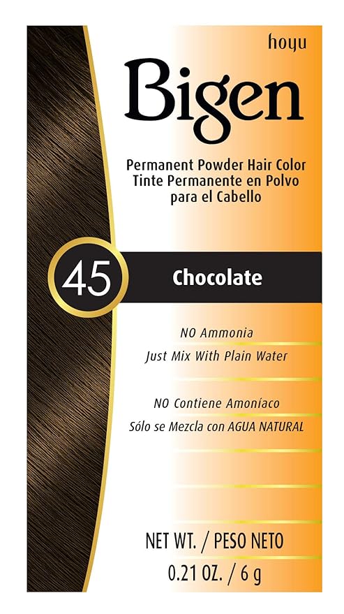 #45 Chocolate Bigen Permanent Powder - 12 Pack