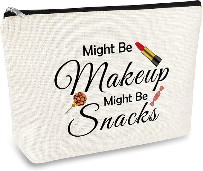 Funny Makeup Bag Gift for Women Teen Girls Best Friends Gift Idea Sister Travel Cosmetic Bag Halloween Christmas Birthday Gift for Friends Sister Daughter Mom Multifunction Pouch Make Up Bag