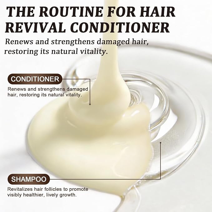 Batana Oil Shampoo & Conditioner Set for Hair Growth & Thickening - With Biotin, Keratin, Tea Tree & Rosemary - Strengthens & Volumizes Thin Hair - Daily Hair Care for Men & Women