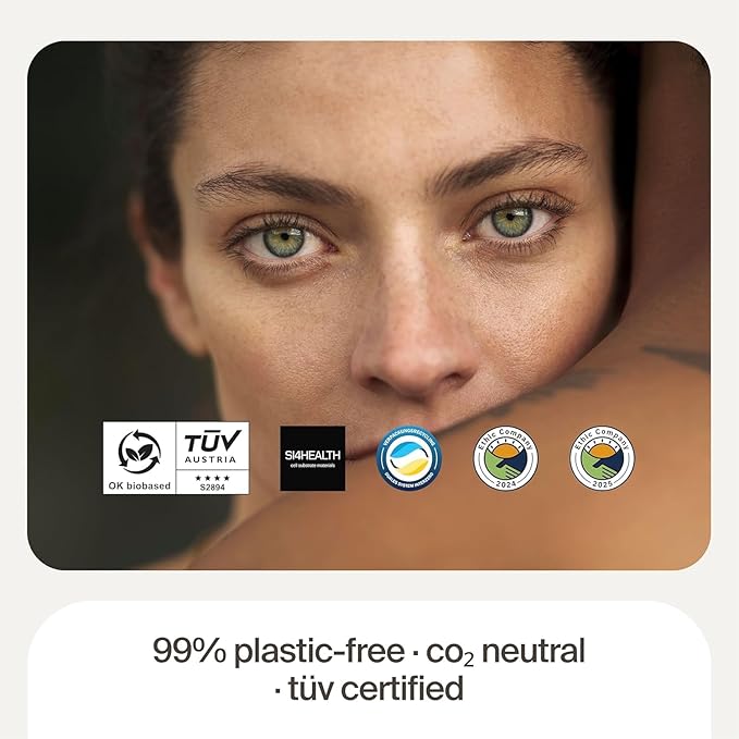 Pro – Plastic-Free Razor | 1 Handle + 2 Plastic-Free Cartridges With 5 Precision Blades | (Body)
