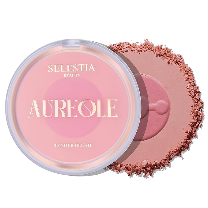 Blush Duo Aureole - High Pigmented Pink Blush Use Separately, 0.53 Oz