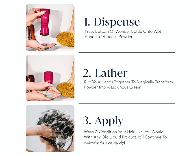 SMALL WONDER® Signature Conditioner Refill 2.5oz (50-80 Washes) – Sulfate Free, Paraben-Free, Color-Safe, Powder to Creamy Lather Formula