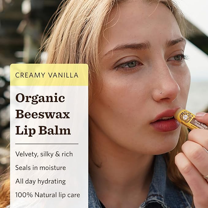 Moon Valley Organics Beeswax Lip Balm VANILLA,