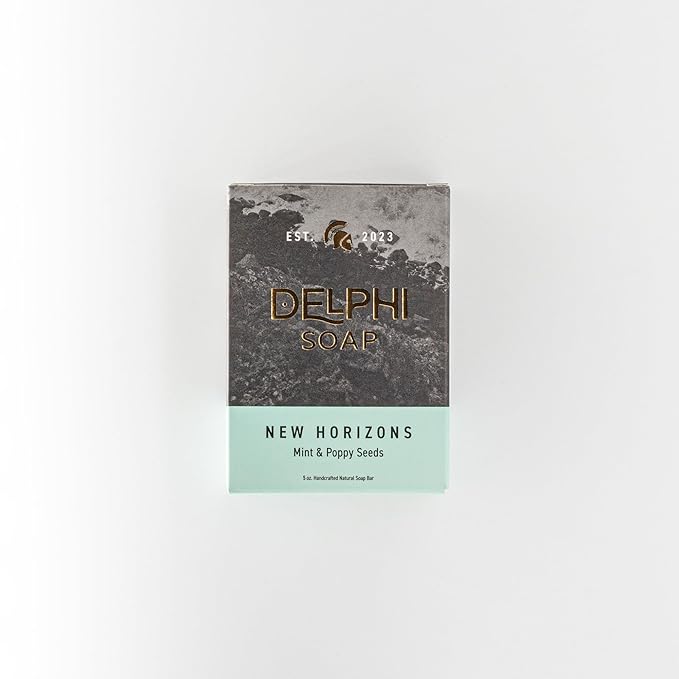 DELPHI Soap Men's Natural 5 oz Moisturizing Bar Soap Made from Natural Oils - Mountain Man 3 pack - Exfoliating - Mountain Ascent, Summit Citrus and new Horizons 3 Bundle