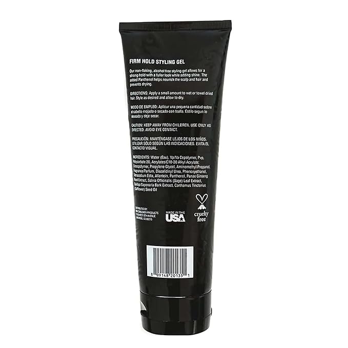 Fix Your Lid Styling Gel for Men's Hair - Firm Hold with Fuller Look - Strong Hold Gel for All Men's Hair Types & Styles - Easy To Wash Out - 8.5 Oz