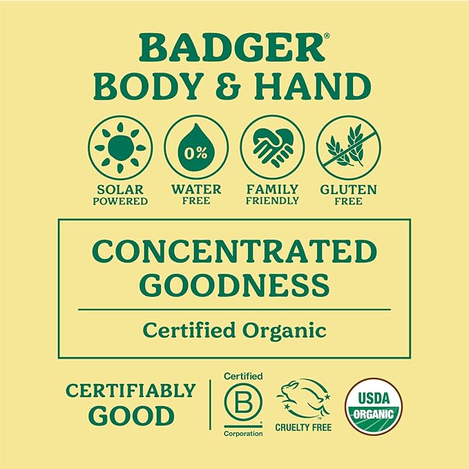 Badger Healing Balm, Hard Working Hands Cream, Organic Hand Cream for Dry Cracked Hands, Long Lasting Hand Moisturizer/Dry Hands Treatment, .75 oz Tin