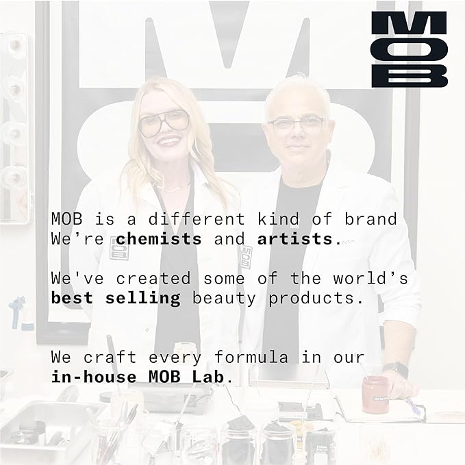 MOB Beauty Cream Clay Eyeshadow M145 – Champagne Shimmer | Skincare-Infused, Vegan, Blendable Cream-to-Velvet Finish, Buildable Pigment, Clean Eyeshadow in Sustainable, Biodegradable Compact