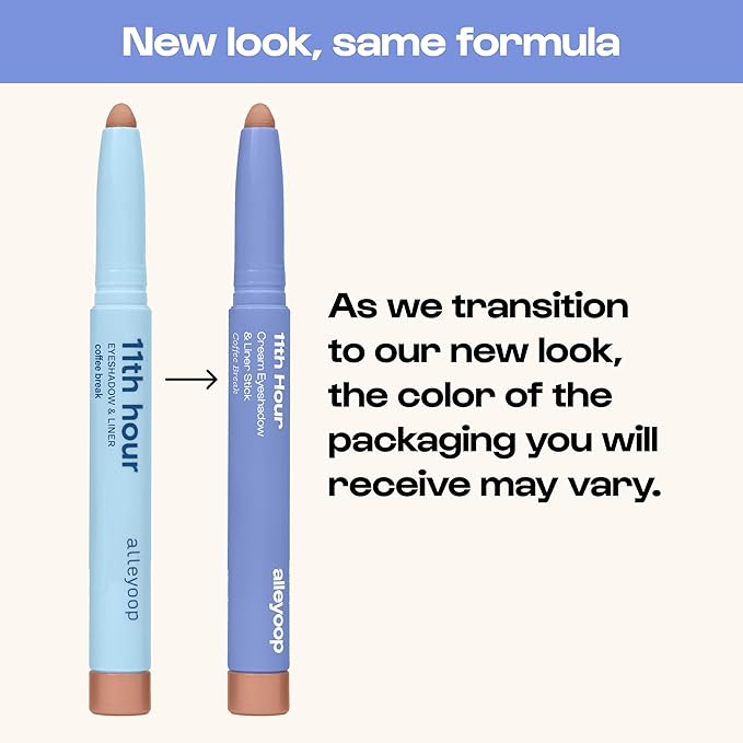 ALLEYOOP 11th Hour Waterproof Cream Eyeshadow Stick – Long-Lasting Eye Shadow Pencil & Eyeliner, Cream to Powder Stick & Highlighter – Smudge-Proof Eyeshadow Shimmer, Rose Shimmer