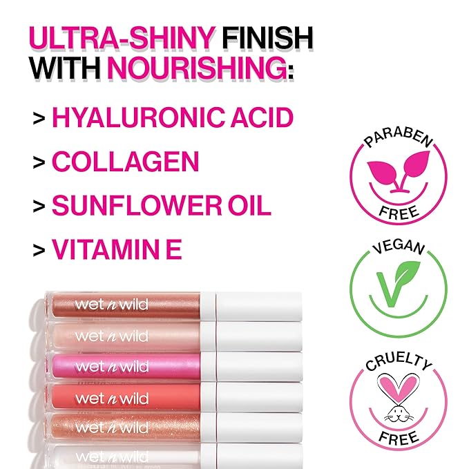 wet n wild Megaslicks Lipgloss, Sinless, 0.5 Ounce, 544