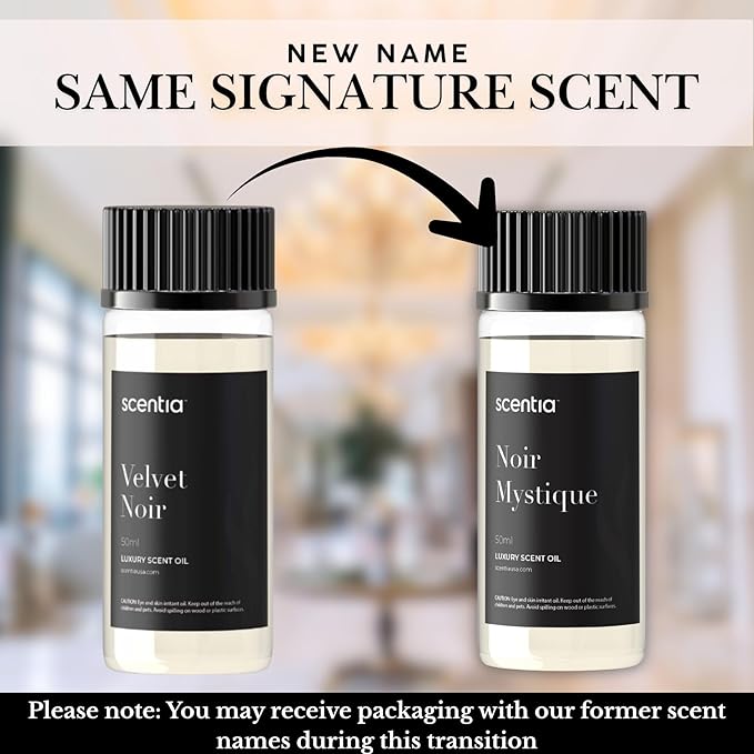Diffuser Oil Collection Inspired by Edition Hotels - 50 mL 1.69 fl oz-Essential Oil Blend Rose, Lemon and Musk Notes for Aromatherapy Ultrasonic & Cold Diffusers-Noir Mystique, Made in USA