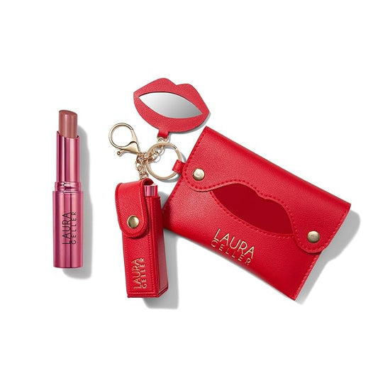 LAURA GELLER NEW YORK Tint-n-Tissue Kit - Valentine’s Day Jelly Balm Kiss-n-Tell and Tissue Holder Set