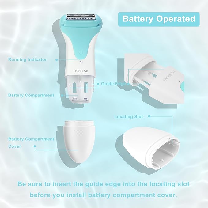 Painless Women's Electric Razor & Bikini Trimmer - Waterproof Cordless Foil Shaver for Body,Legs,Underarms & Bikini Line,Wet/Dry TikTok Viral Hair Removal,GREEN/O7UN
