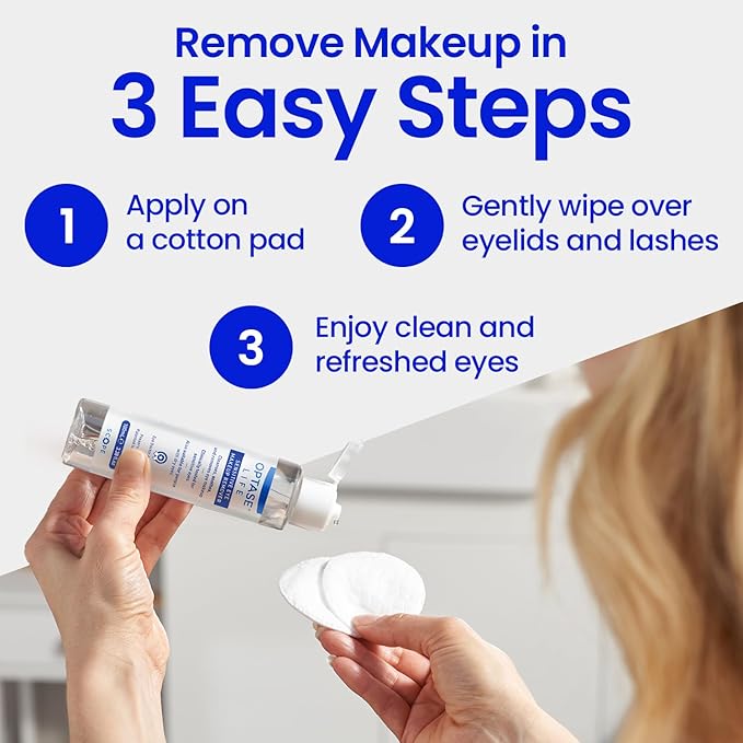 Optase Life Sensitive Eye Makeup Remover – Gentle & Effective for All Skin Types - Breakthrough Innovation vs Traditional Micellar Water - 100ml