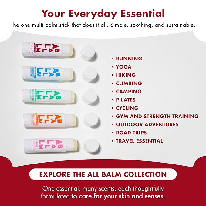 Zizia Cherry Multi All Balm Stick – Moisturizing and Hydrating Stick for Lips, Hands & Body – with Shea Butter, Jojoba Oil, Aloe Vera, Calendula – Beauty Moisturizer - Travel Essentials - 0.5 oz