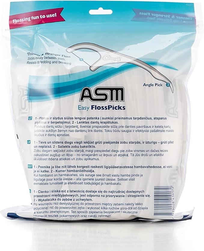 Dental Floss Picks Flossers Individually Wrapped 350 Count (Packed Individually Each Floss)