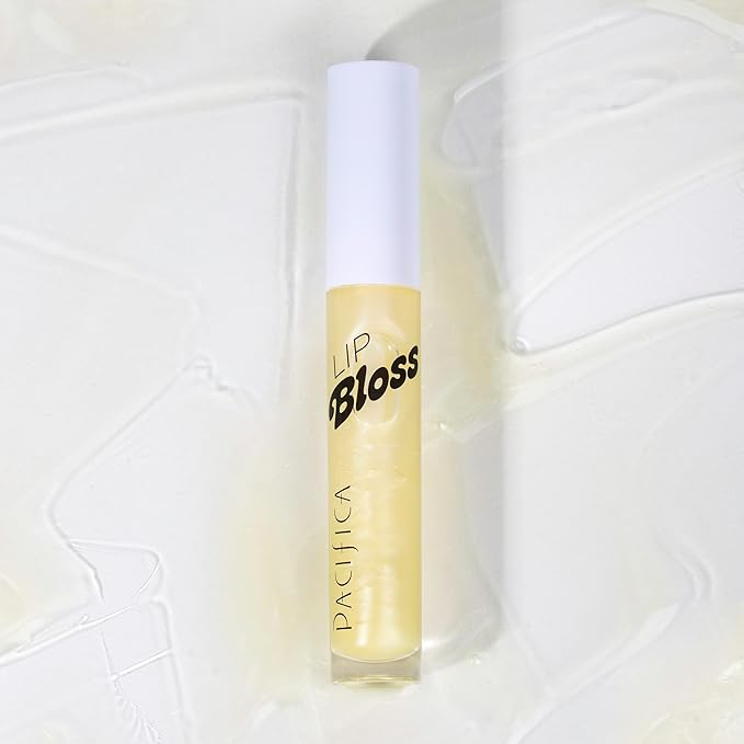 Pacifica Plumping Lip Gloss – Vanilla Bean (Creamy Neutral Tint) Hydrating Lip Oil Balm, Gentle Lip Plumper with Shea & Jojoba, No-Sting High Shine, Vegan & Cruelty-Free 0.14oz