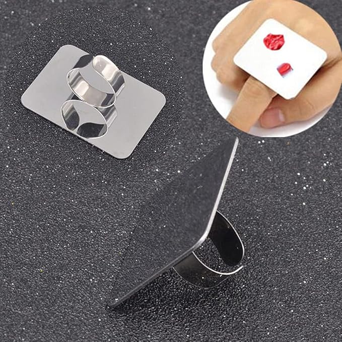 AKOAK 2 Pcs Stainless Steel Square Palette Mini