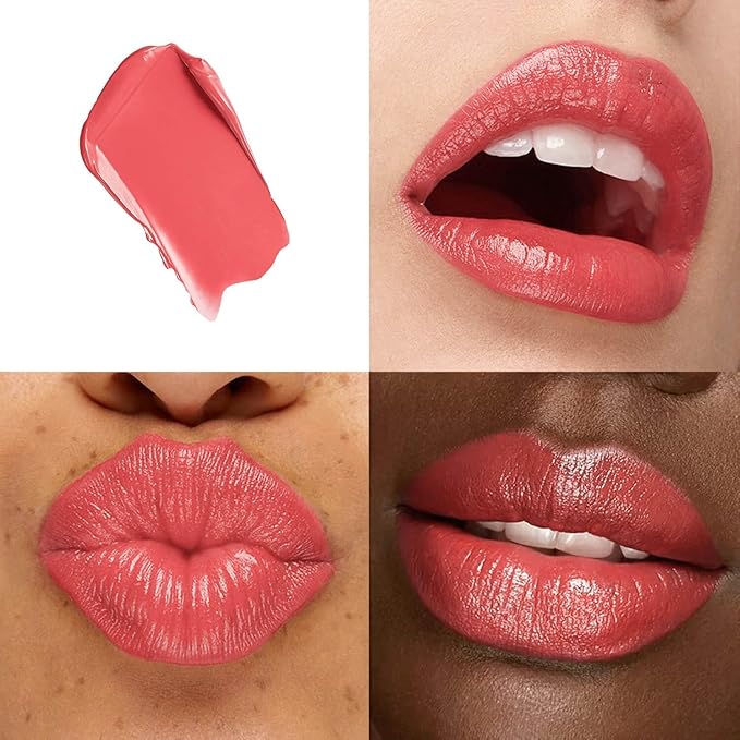 ilembane 2-Pack Petal Pink&Latte Brown Moisturizing Lipstick Set – Hydrating Creamy Lip Color for Dry, Cracked Lips, Weightless Glossy Lip Balm with Vitamin E, Long Lasting Vegan Lipstick