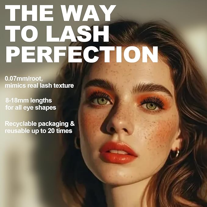 Lash Clusters 8-18mm Wispy Eyelash Clusters 144pcs Cluster Lashes DIY Individual Lashes Clusters with Soft Thin Band for Self Use,Beginner-Friendly(Sylph-774)