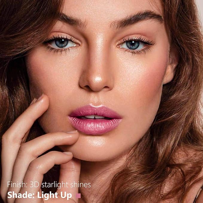 ilembane Metallic Liquid Lipstick Nude Maube Pink– High Pigment Long-Lasting Waterproof Shimmer Lip Gloss, Non-Sticky, Smudge-Proof, Party & Daily Wear (Light Up)