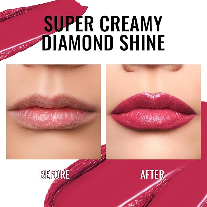 Oulac Moisture Rose Lipstick - High Shine Shimmery Finish, Super Creamy Texture, Medium to High Coverage - Gluten Free, PG14 La Vie en Rose