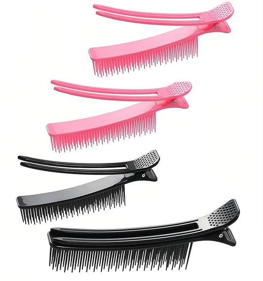4pack Grip Clips for Hair Sectioning Styling, Haircuts Coloring cosmetology supplies hair cutting clips