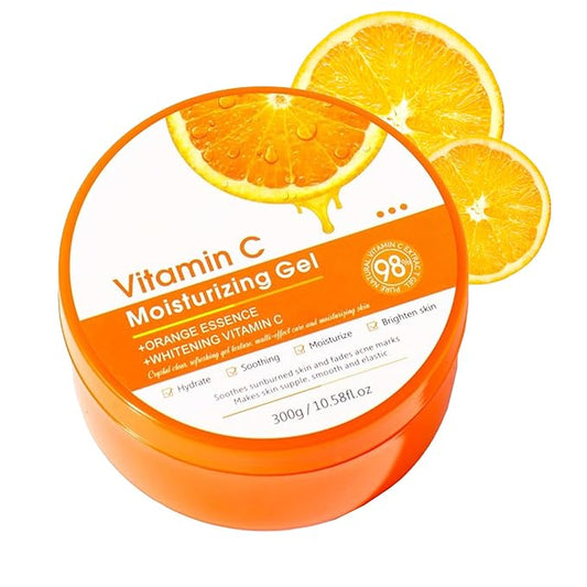 JunKuJK Moisturizing Gel for Face & Body,Non-sticky Gel After Sun Aloe Lotion Skin Care,Fast Absorbing Long Lasting Refreshing Hydrating Face Moisturizer for All Skin Types H