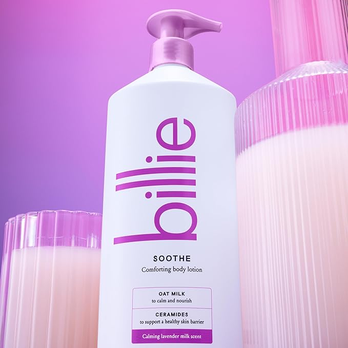 Billie Soothe Comforting Body Lotion, Oat Milk + Ceramides, 18oz