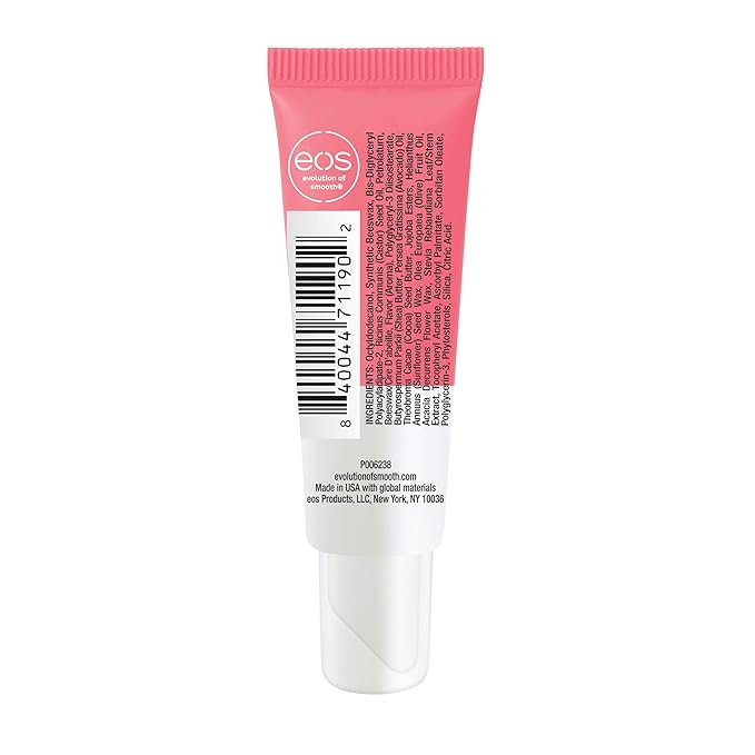 eos Sunset Sips Lip Butter Tube- Wild Cherry Slushie, 24-Hour Moisture, Overnight Lip Mask, Lip Care Products, 0.35 fl oz